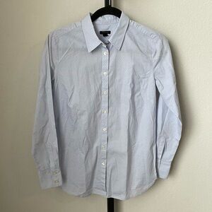 Ann Taylor Polka Dot Button Up Top Size 4